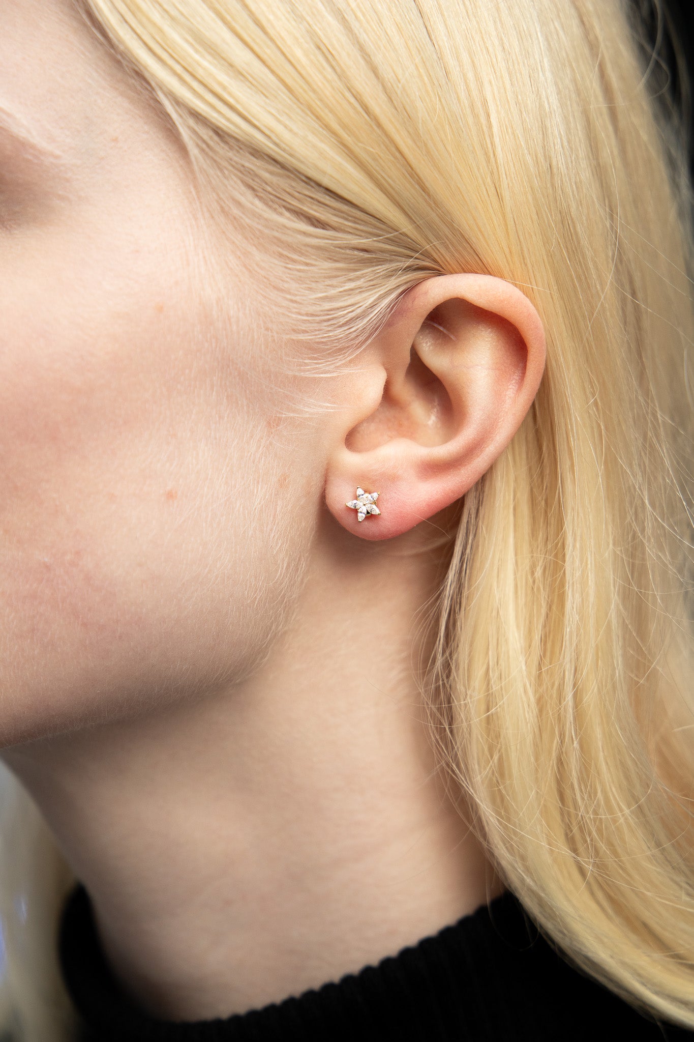 Étoiles de Mer Earrings in Gold