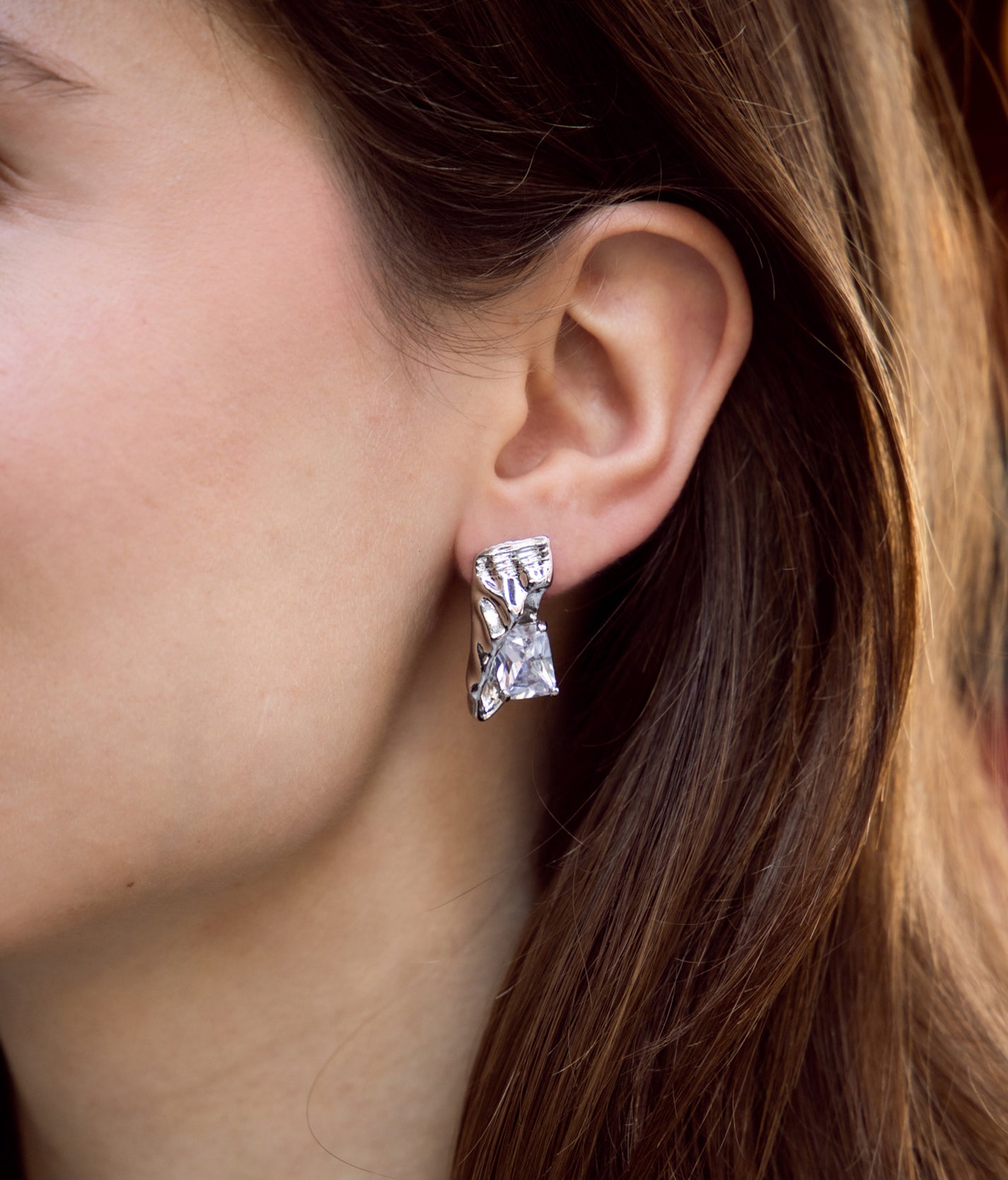 Délicieux Zirconia Earrings in Silver
