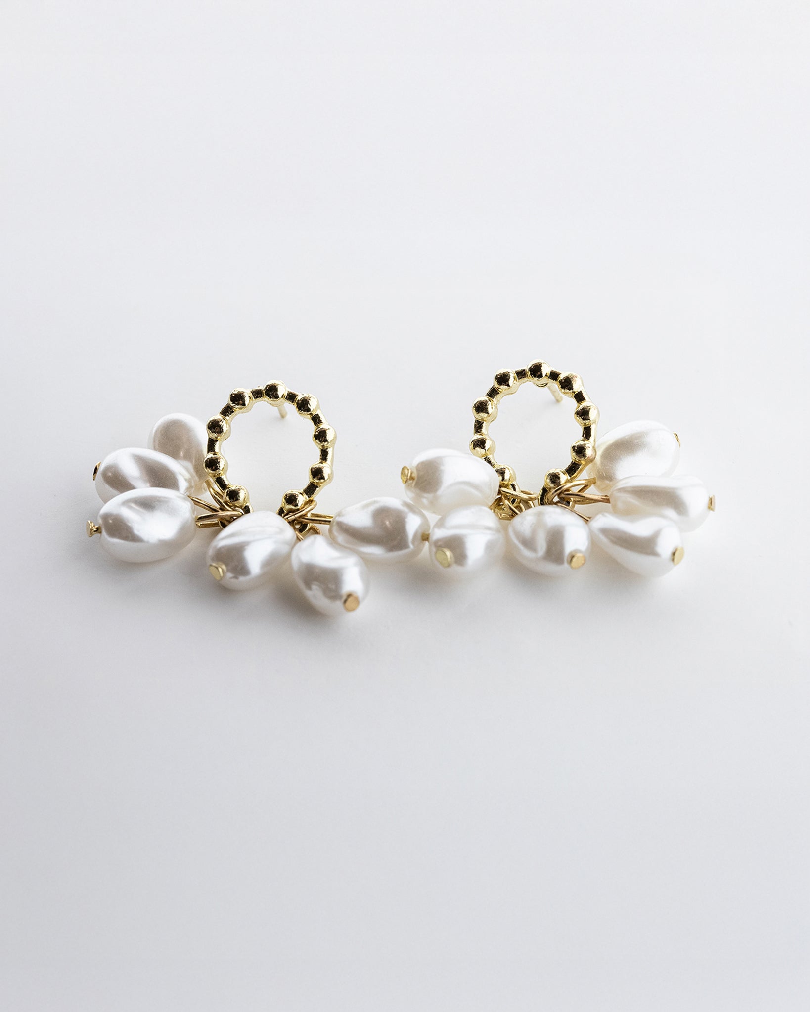 Pearl Cluster Earrings