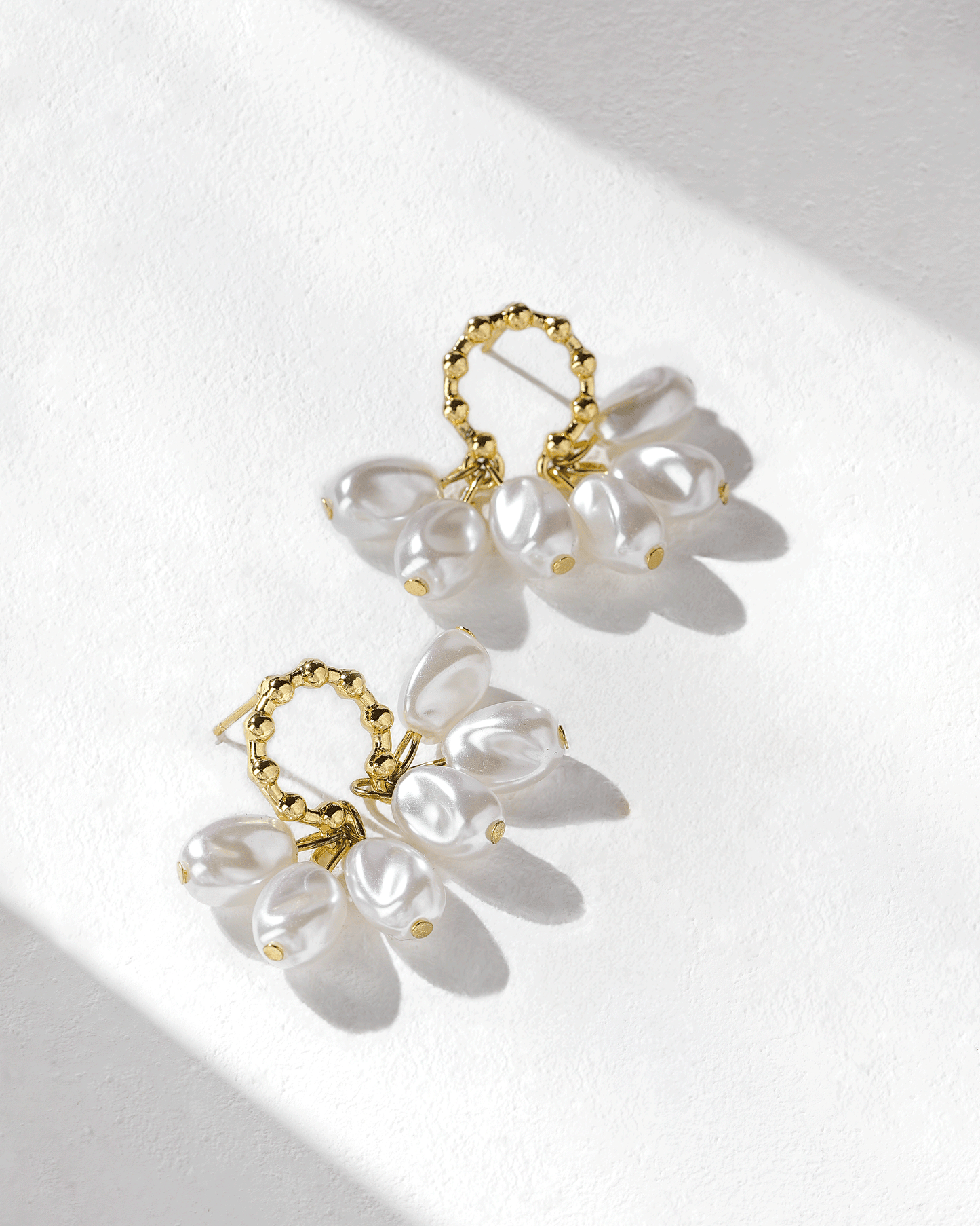 Pearl Cluster Earrings