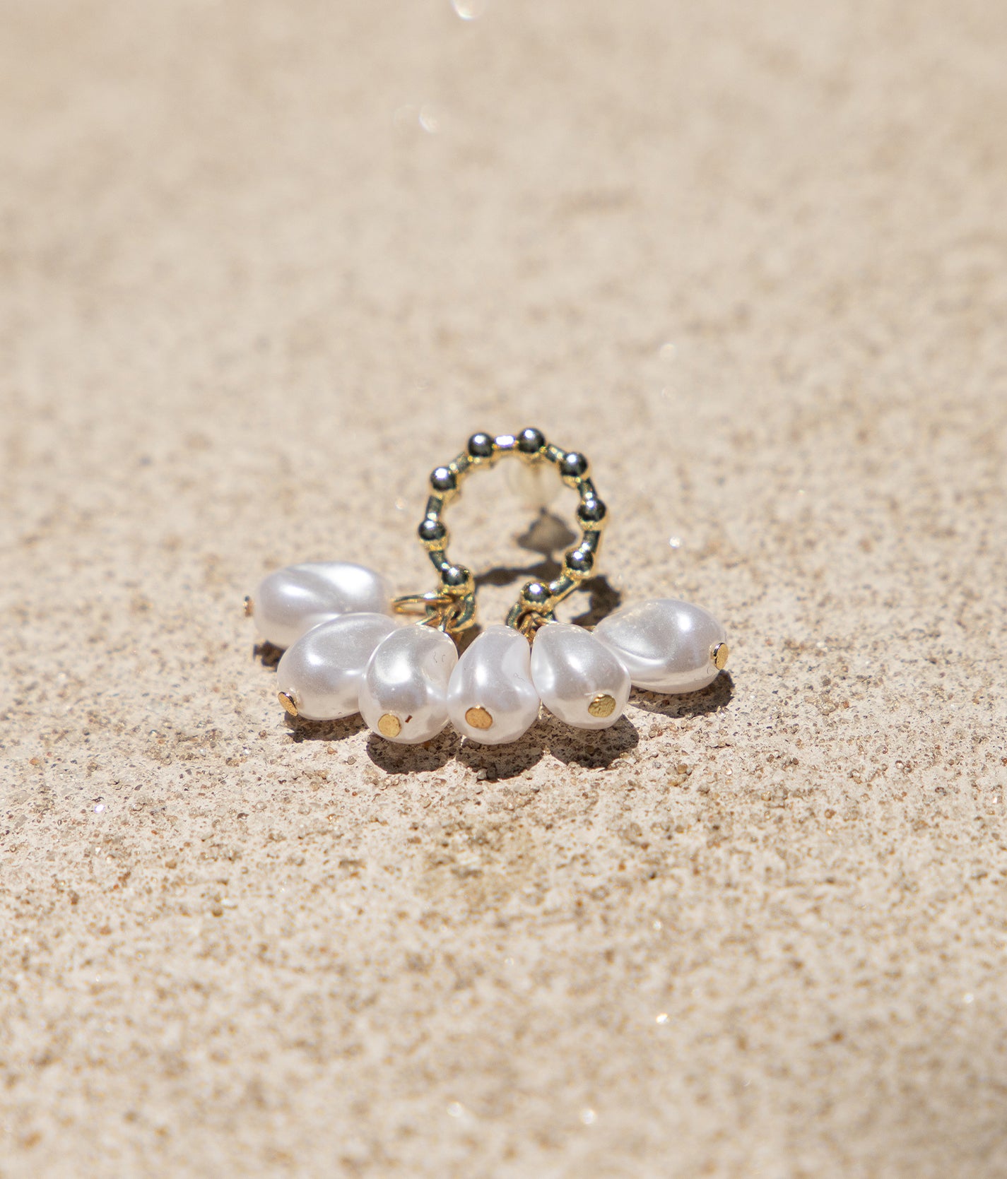Pearl Cluster Earrings